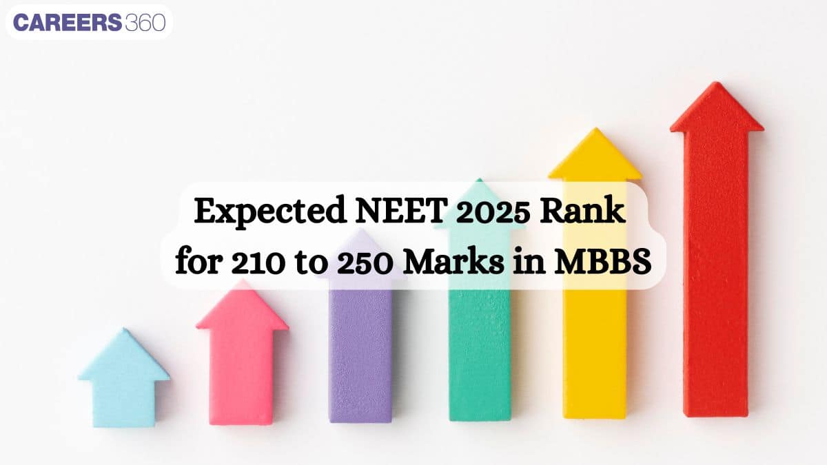 NEET 2025 Rank For 210 to 250 Marks in MBBS: Expected Rank-range
